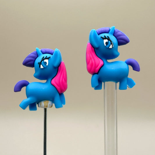 Blue Unicorn Straw/Pen Topper