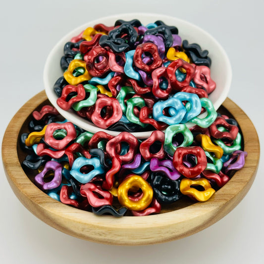 14mm Wavy Metallic Spacers
