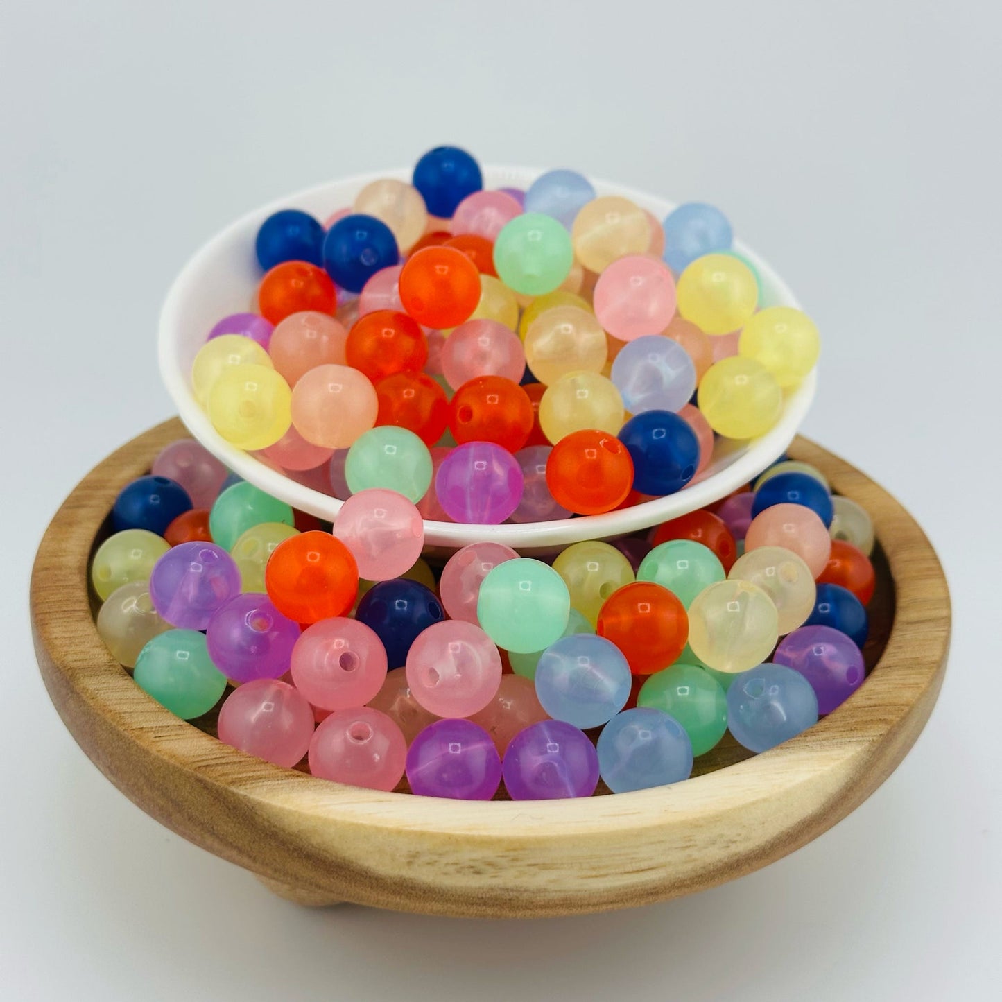 12mm Bright Acrylic Beads