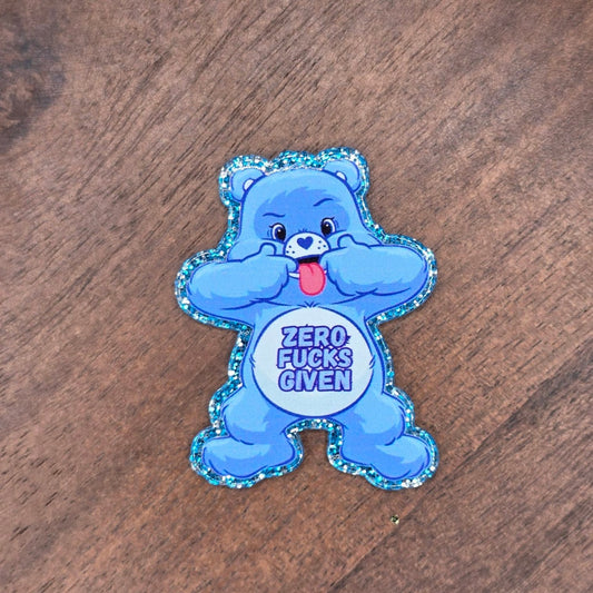 Zero Blue Bear Acrylic Flatback
