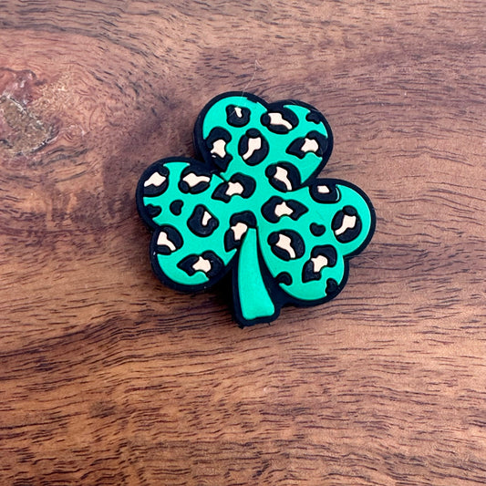 Animal Print Clover Focal Bead