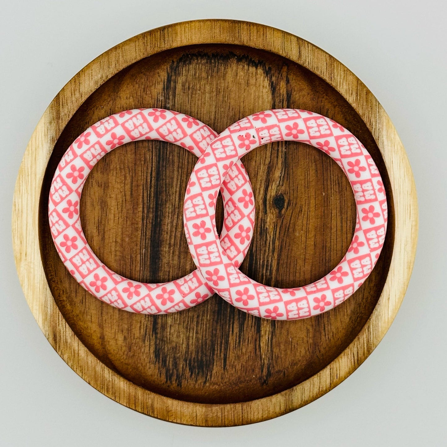 65mm Retro Mama Printed Silicone Ring