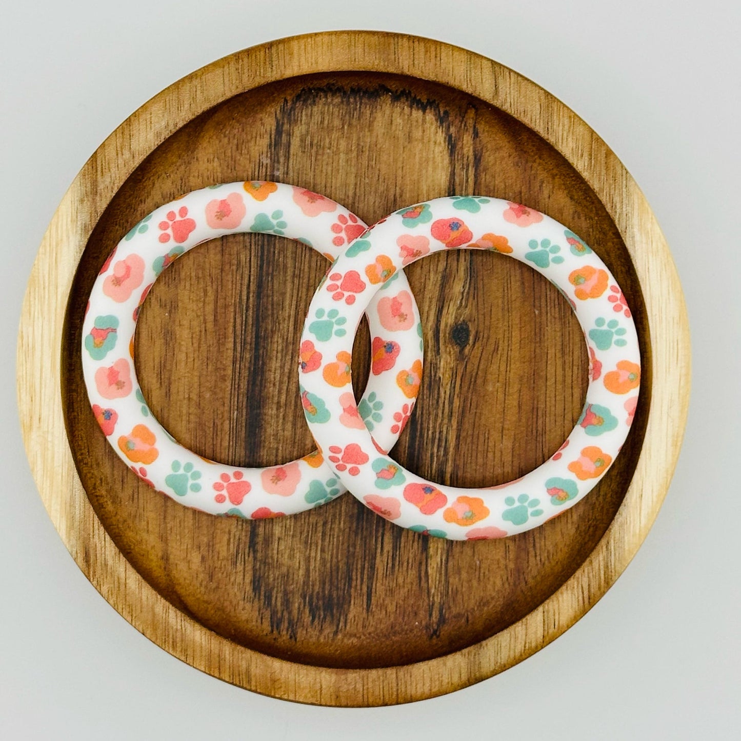 65mm Funky Paws Printed Silicone Ring