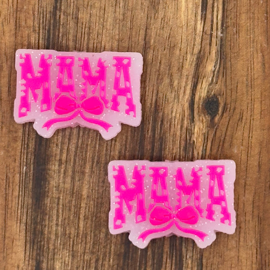 Hot Pink Coquette Mama Sparkle Focal Bead