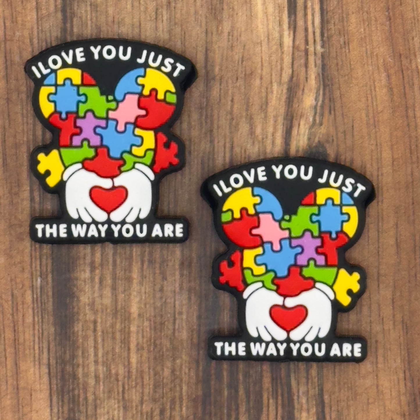 Puzzle Piece I Love You The Way You Are Focal Bead
