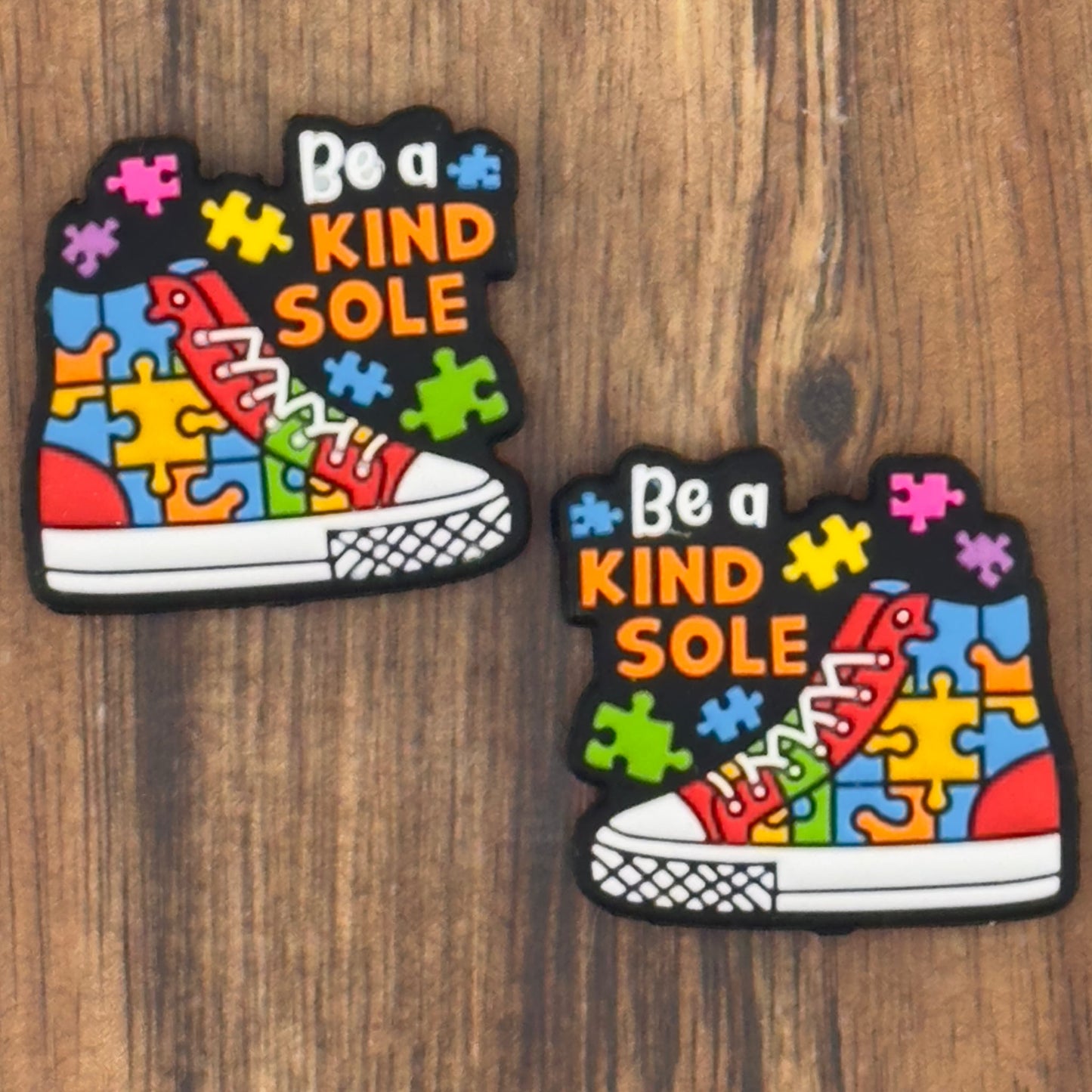 Be A Kind Sole Puzzle Piece Focal Bead