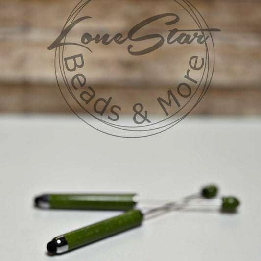 Green Glitter Beadable Stylus