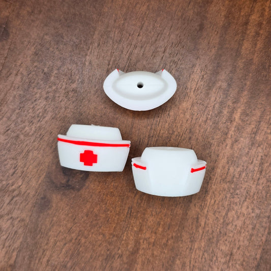 Nurses Hat Red 3D Focal