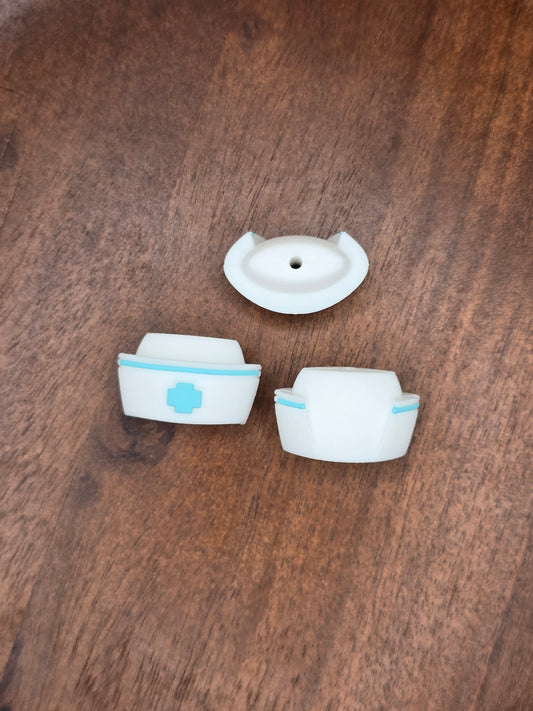 Nurses Hat Blue 3D Focal