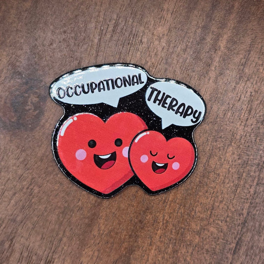 Occupational Therapy Hearts Flatback