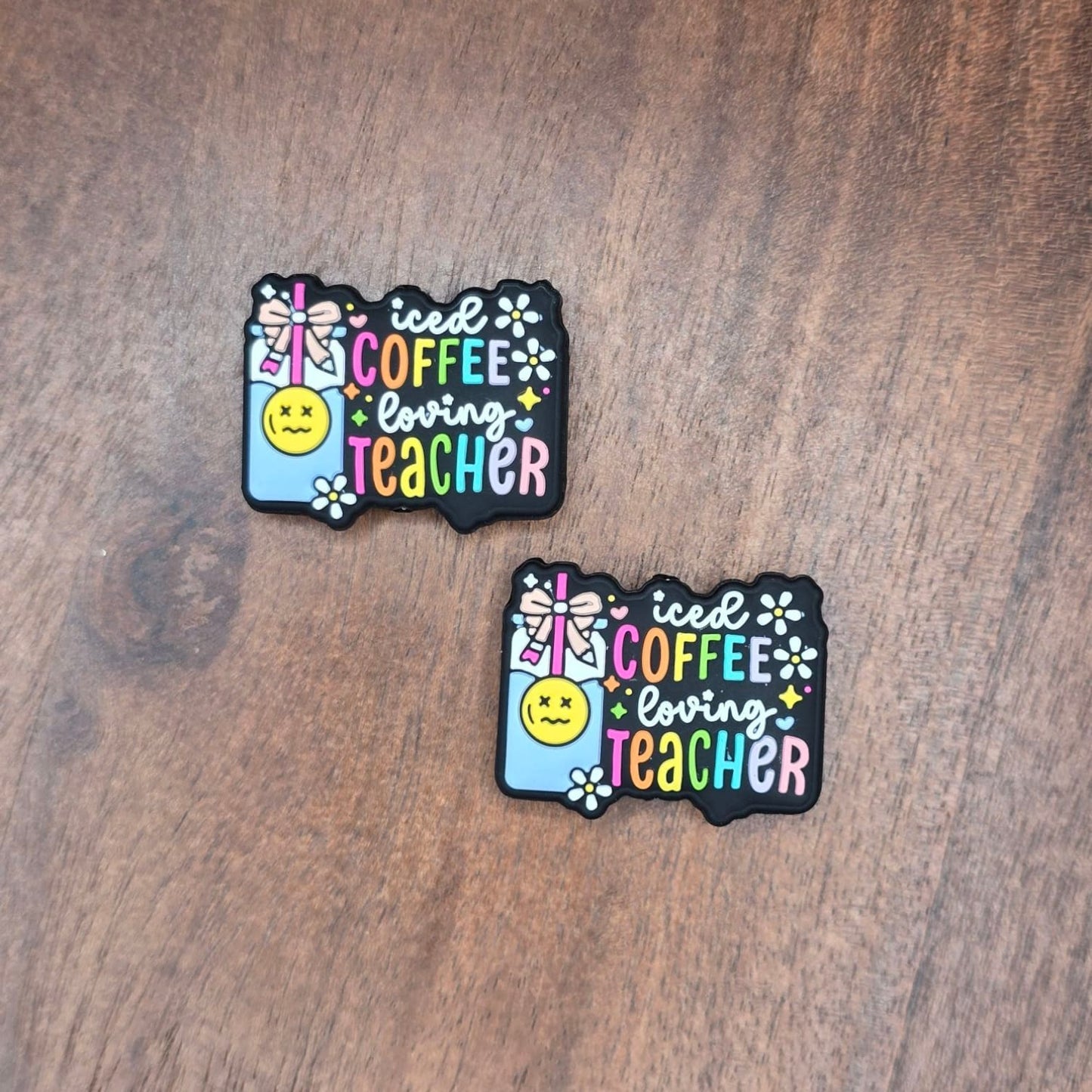 Iced Coffee Loving Teacher Focal Bead