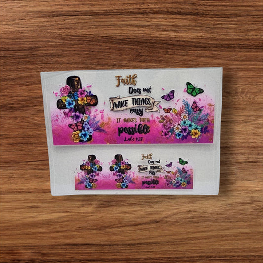 Faith Makes Things Possible Mini Tumbler Wrap