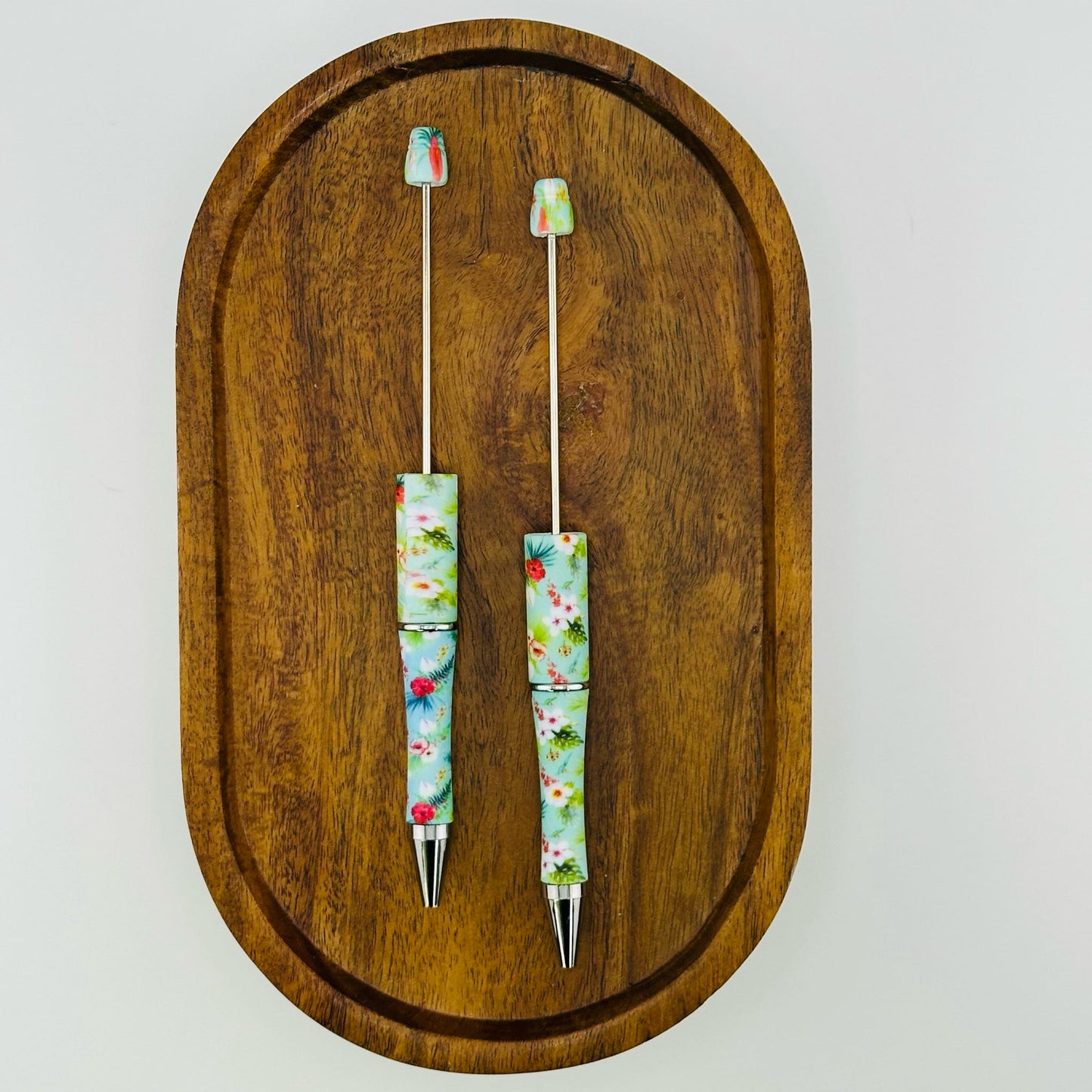 Tropical Floral Printed Beadable Pen