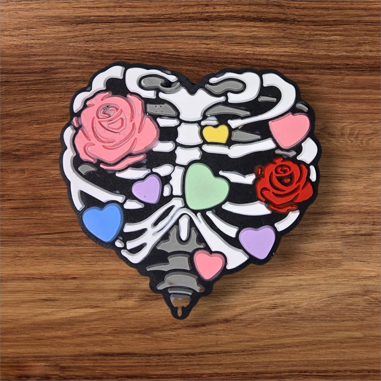 Heart Shaped Ribs Focal Bead