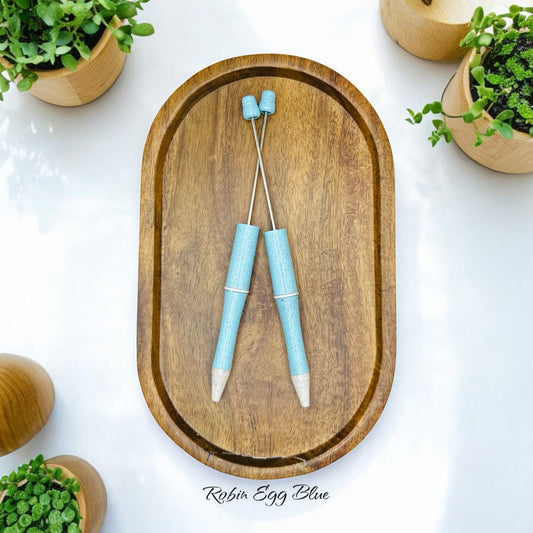 Robin Egg Blue Recycled Beadable Pen