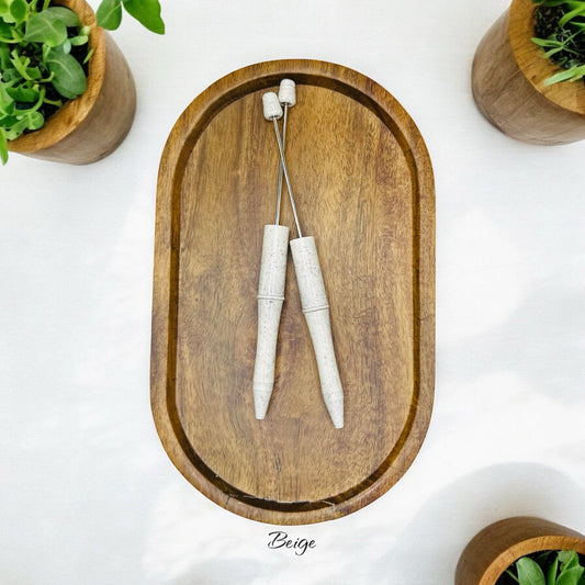 Beige Recycled Beadable Pen