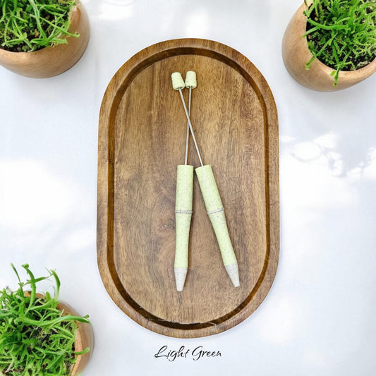 Light Green Recycled Beadable Pen