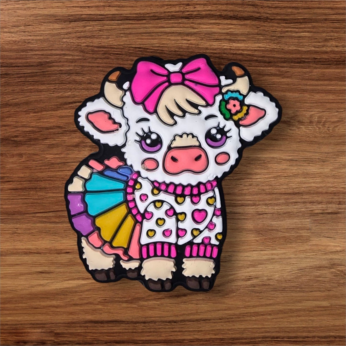 Girly Highland Cow Focal