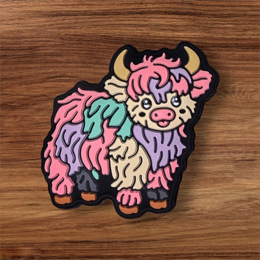 Colorful Fuzzy Cow Focal