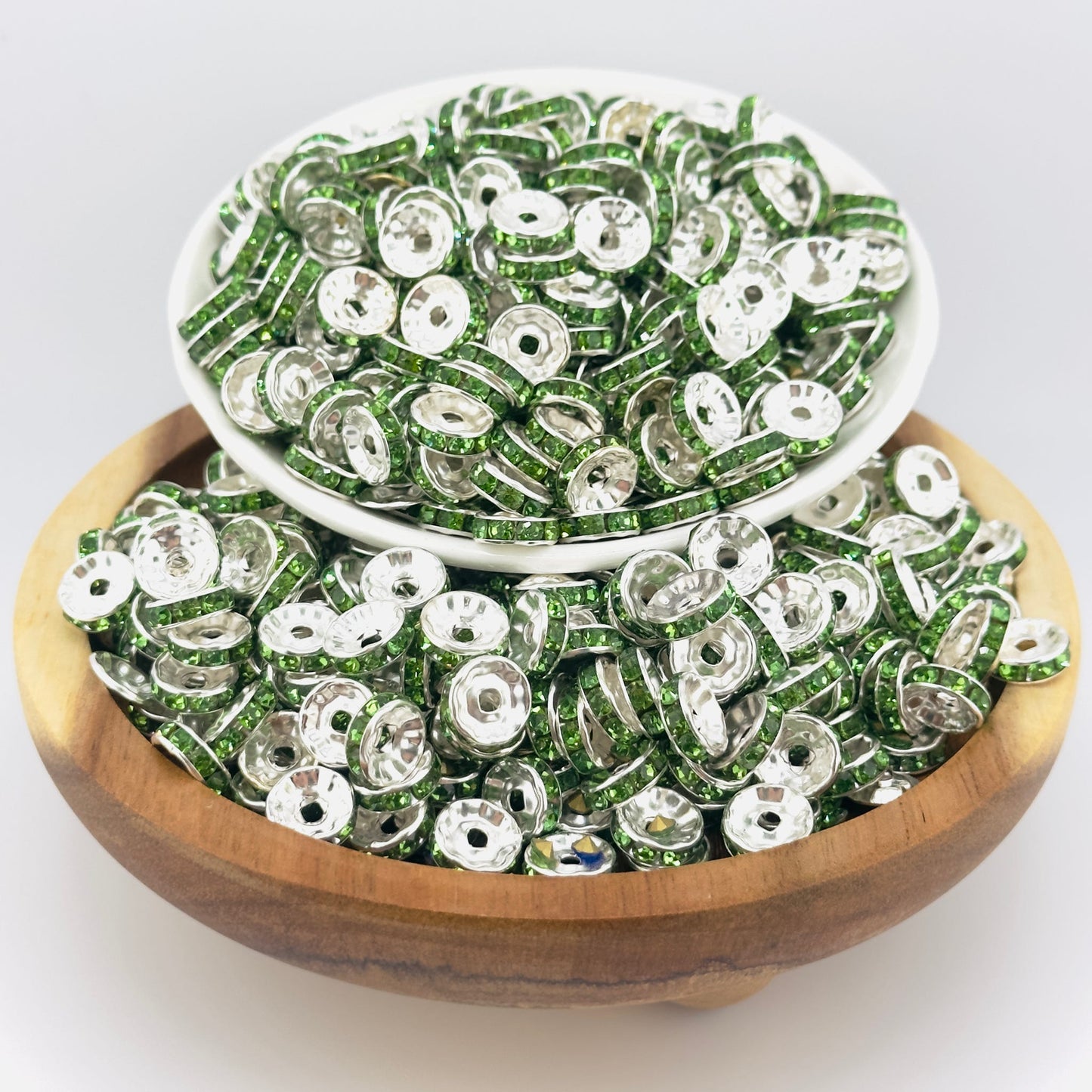 10mm Spring Green Wavy Spacer Pack