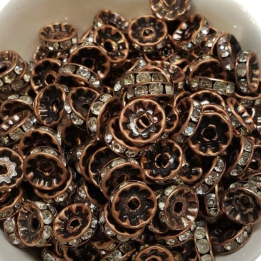 10mm Rhinestone Spacer