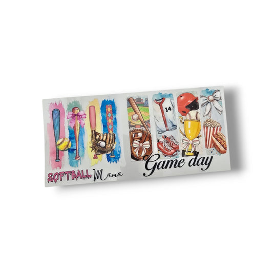16oz Softball Mama Game Day Cup Wrap