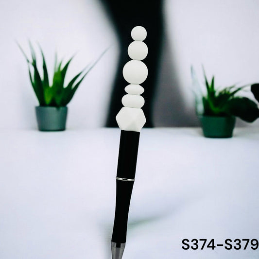 White Solid Silicone Bead