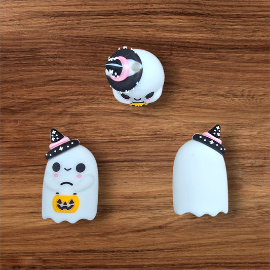 3D Halloween Ghostie Focal Bead