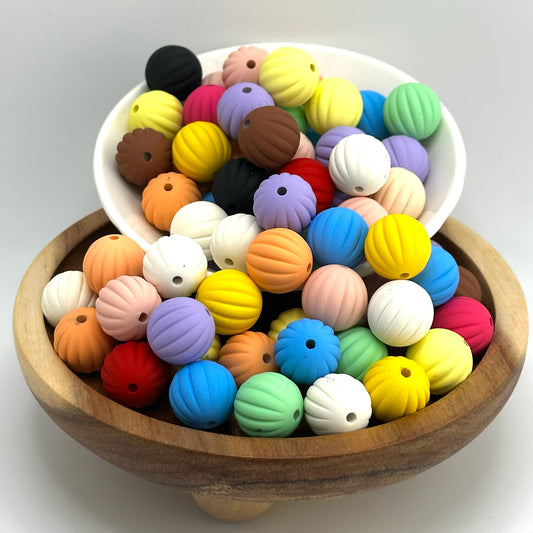 16mm Matte Pumpkin Acrylic Beads