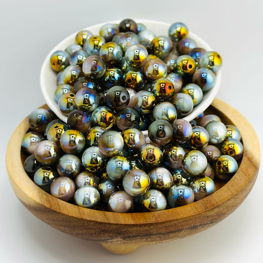 14mm Glossy Ombre Galaxy Bead