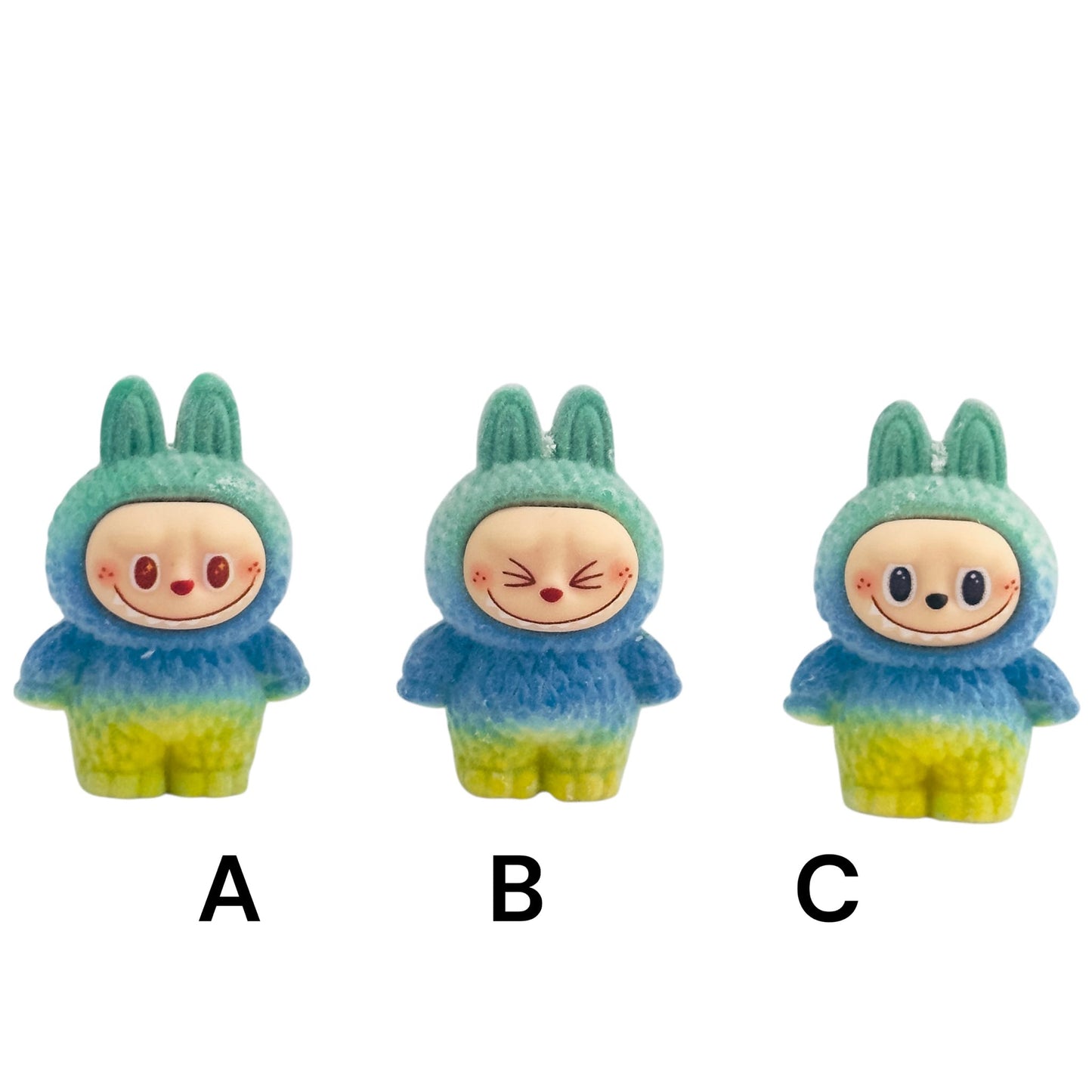 Green and Yellow Flocked Character