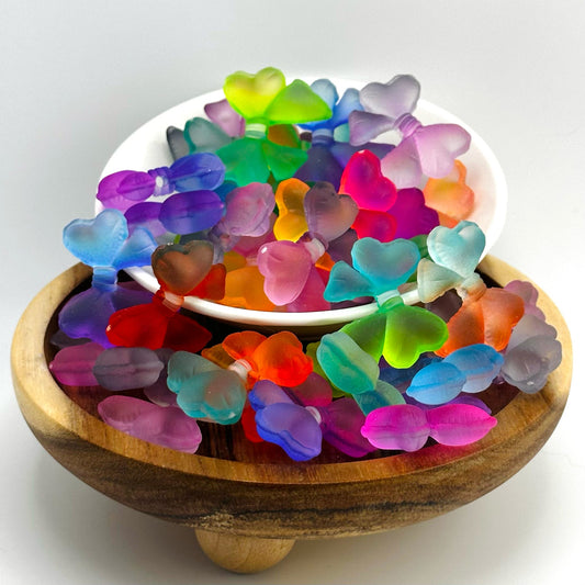 Matte Acrylic Ombre Bow