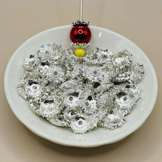 Metal Rhinestone Bead Caps