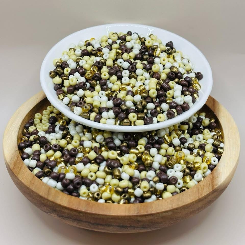 1oz Neutral Themed Sea Bead Mix
