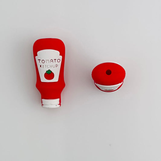 Ketchup Bottle 3D Focal Bead