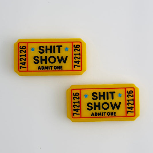 Shit Show Ticket Focal Bead