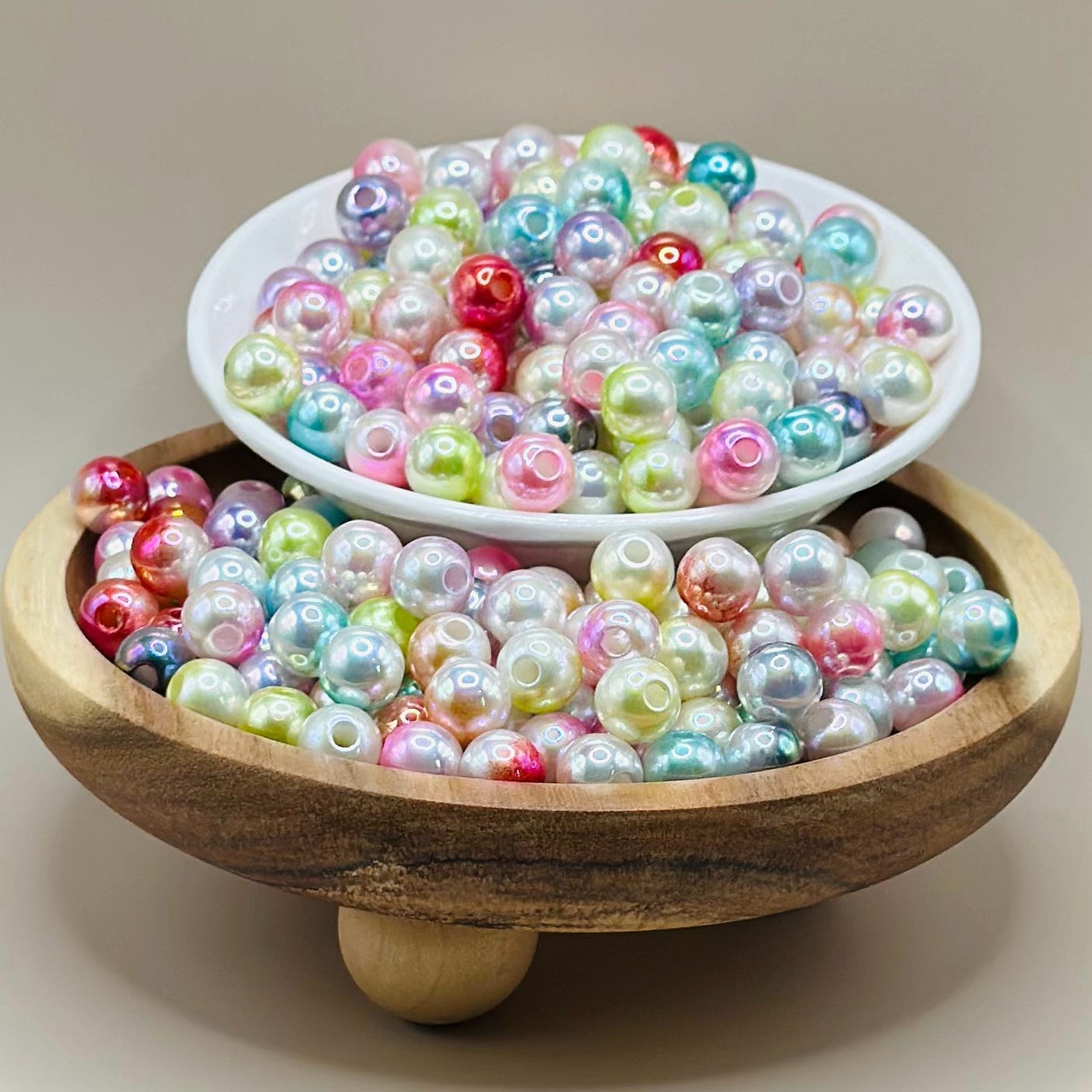 10mm Pastel Ombre Acrylic Bead