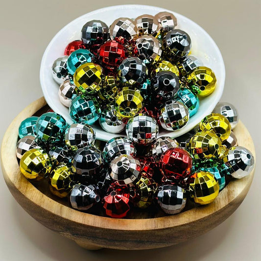 16mm Disco Ball Acrylic Beads
