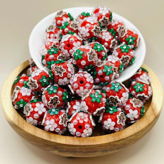 18mm Fancy Christmas Beads