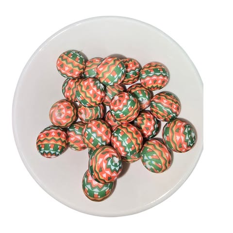 15mm Christmas Sweater Silicone Bead