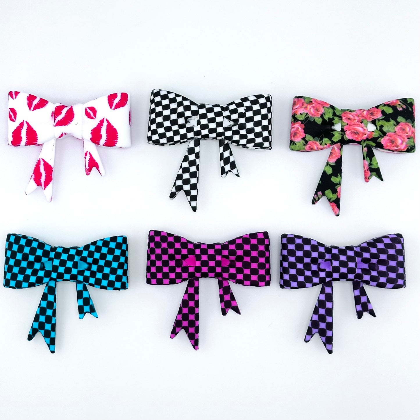 Large Silicone PRINTED Bows