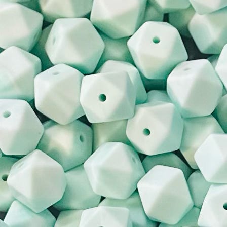Seafoam Whisper Solid Silicone Bead
