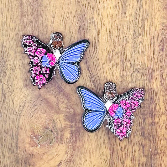 Her Flowered Wings Acrylic Focal