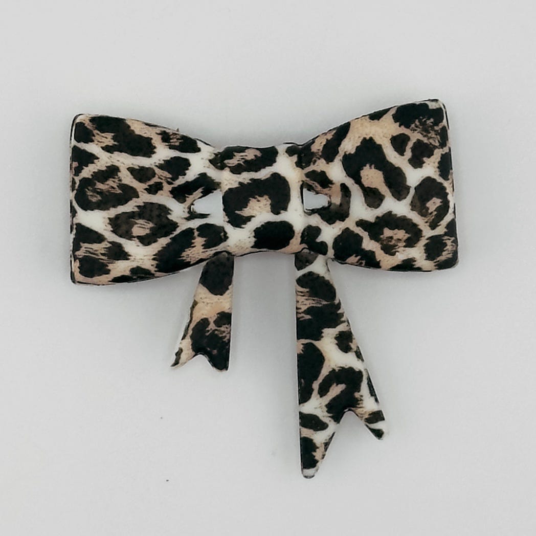 Large Silicone PRINTED Bows