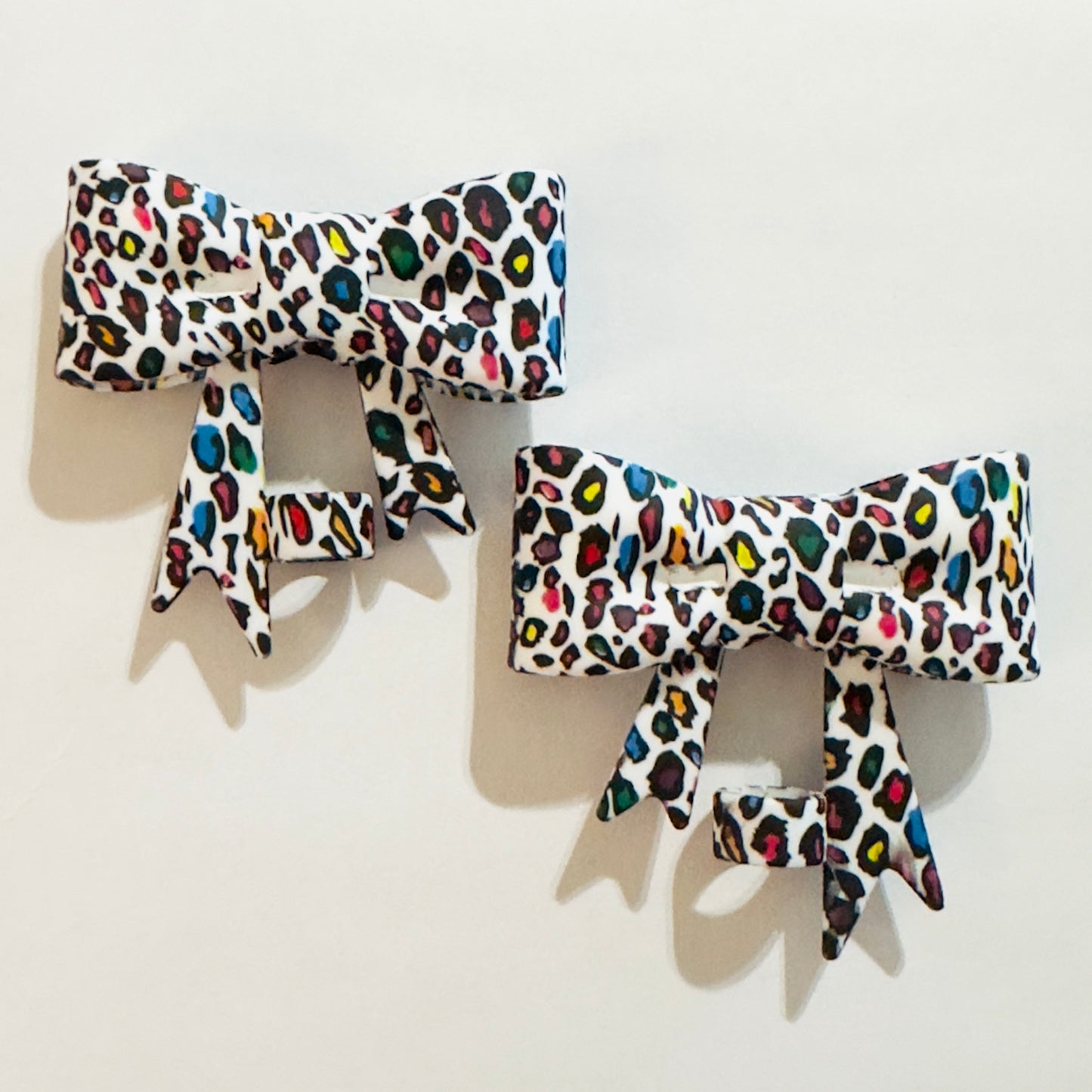 Large Silicone PRINTED Bows