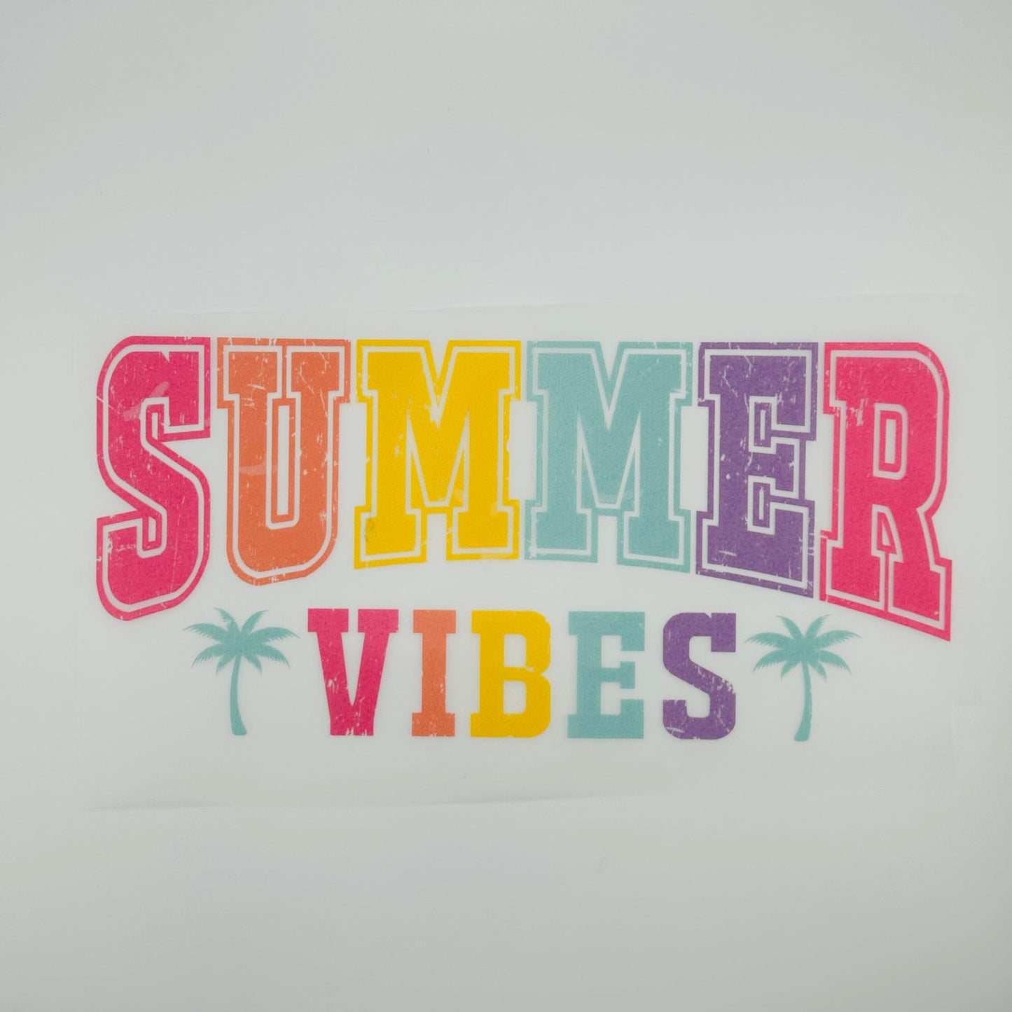 Block Letter Summer Vibes DTF Print