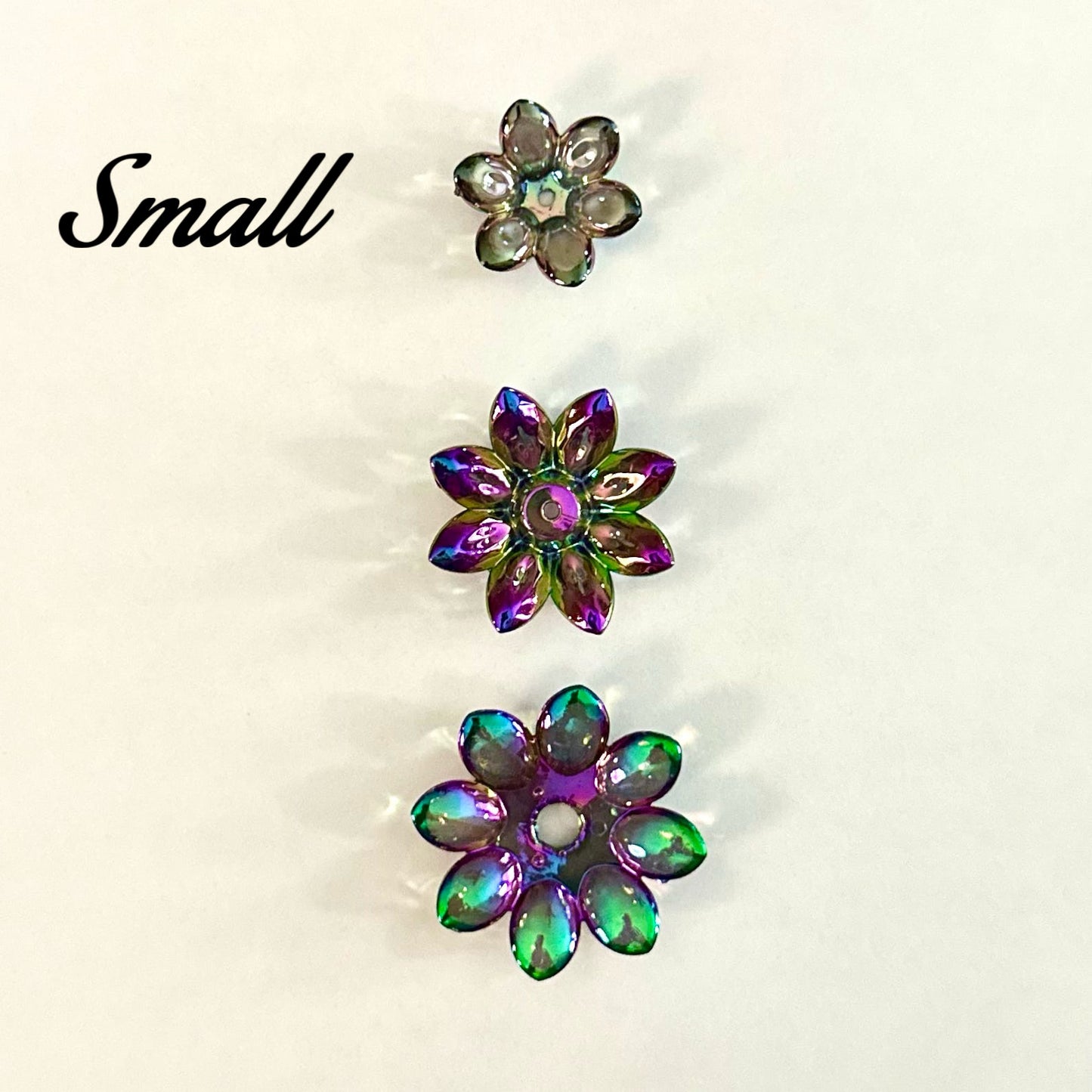 Acrylic Flower Petals OIL SLICK