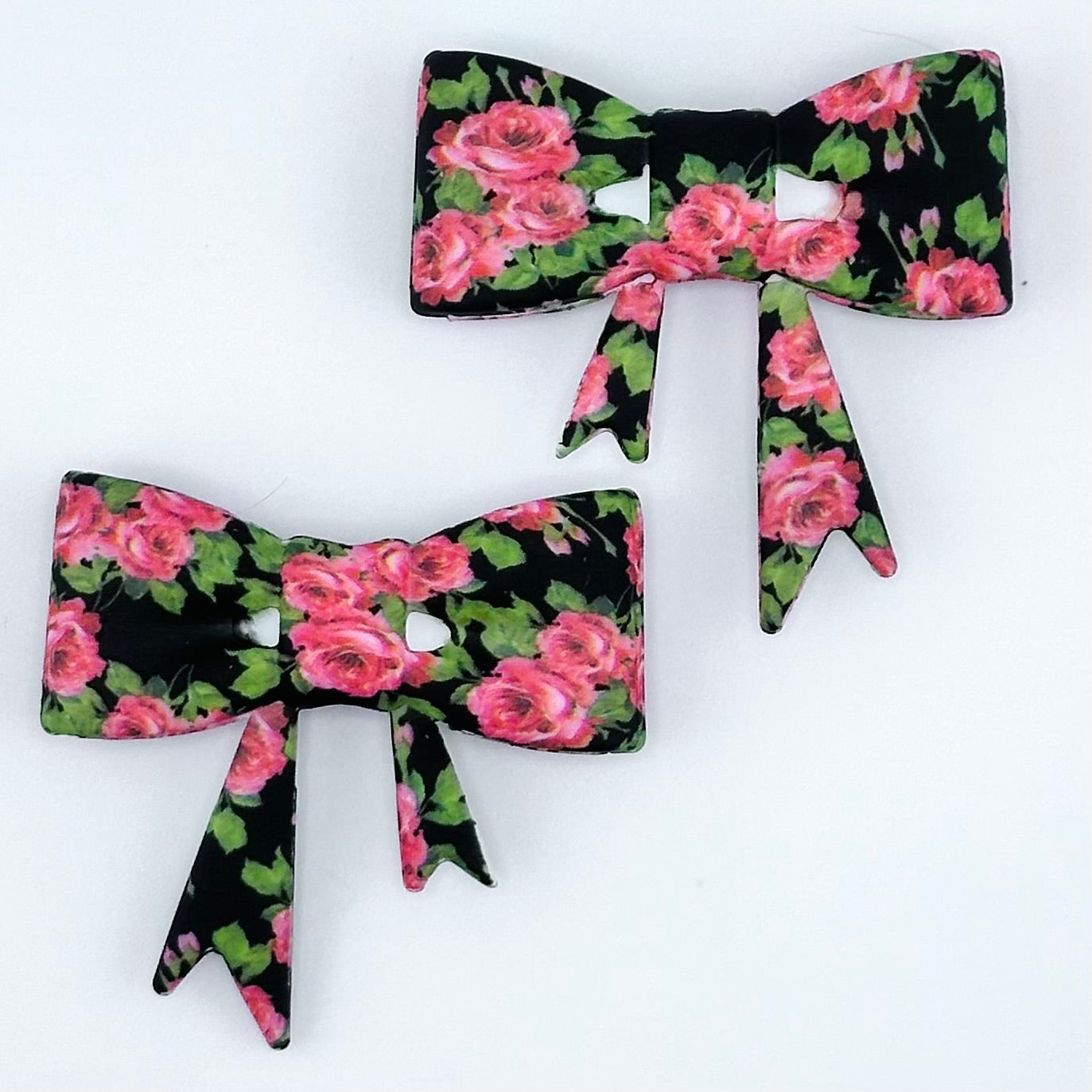 Large Silicone PRINTED Bows