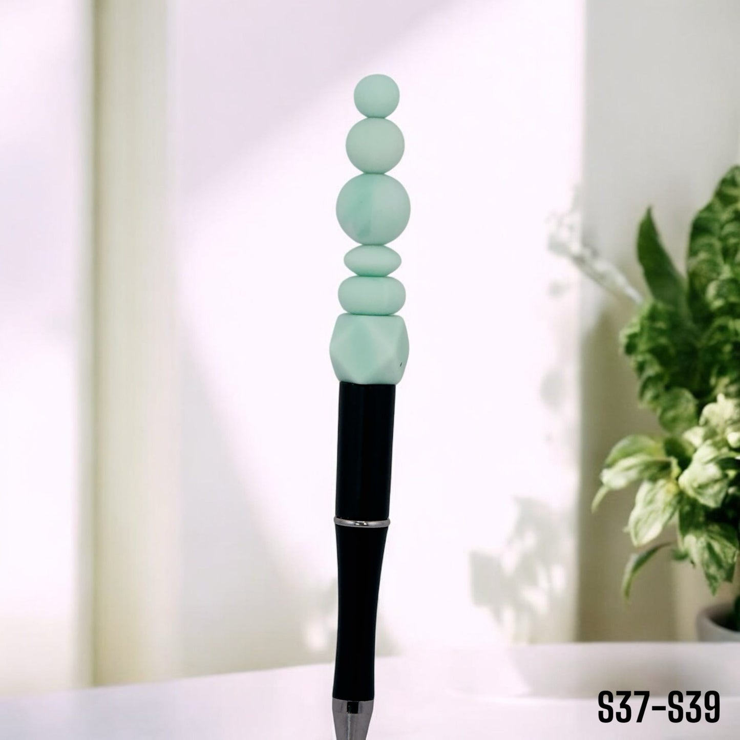 Seafoam Whisper Solid Silicone Bead