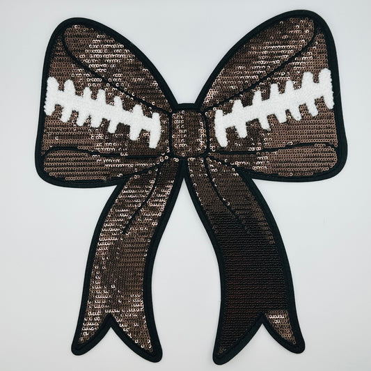 Football Bow Patch